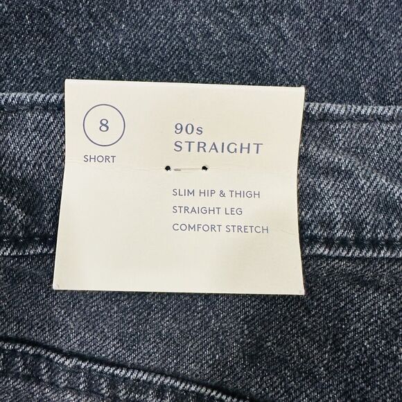 Universal Thread Women Size 8/S 90s Baggy Relaxed Straight High-Rise Black Jeans - Picture 3 of 6